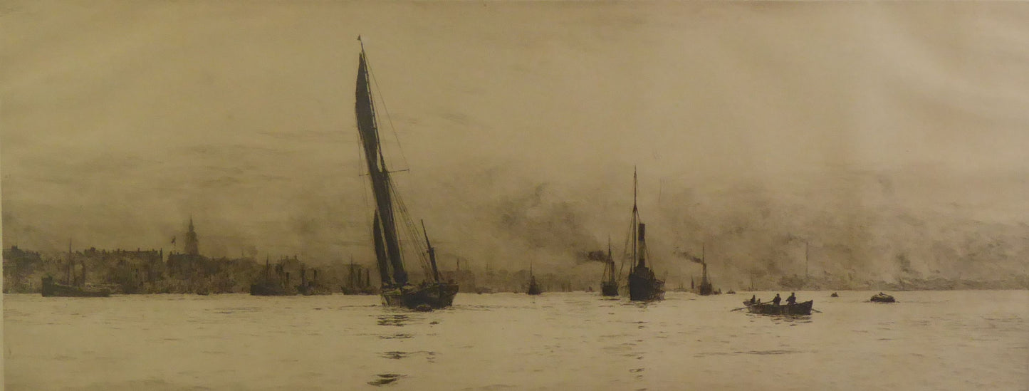 William Lionel Wyllie R A - Off Gravesend