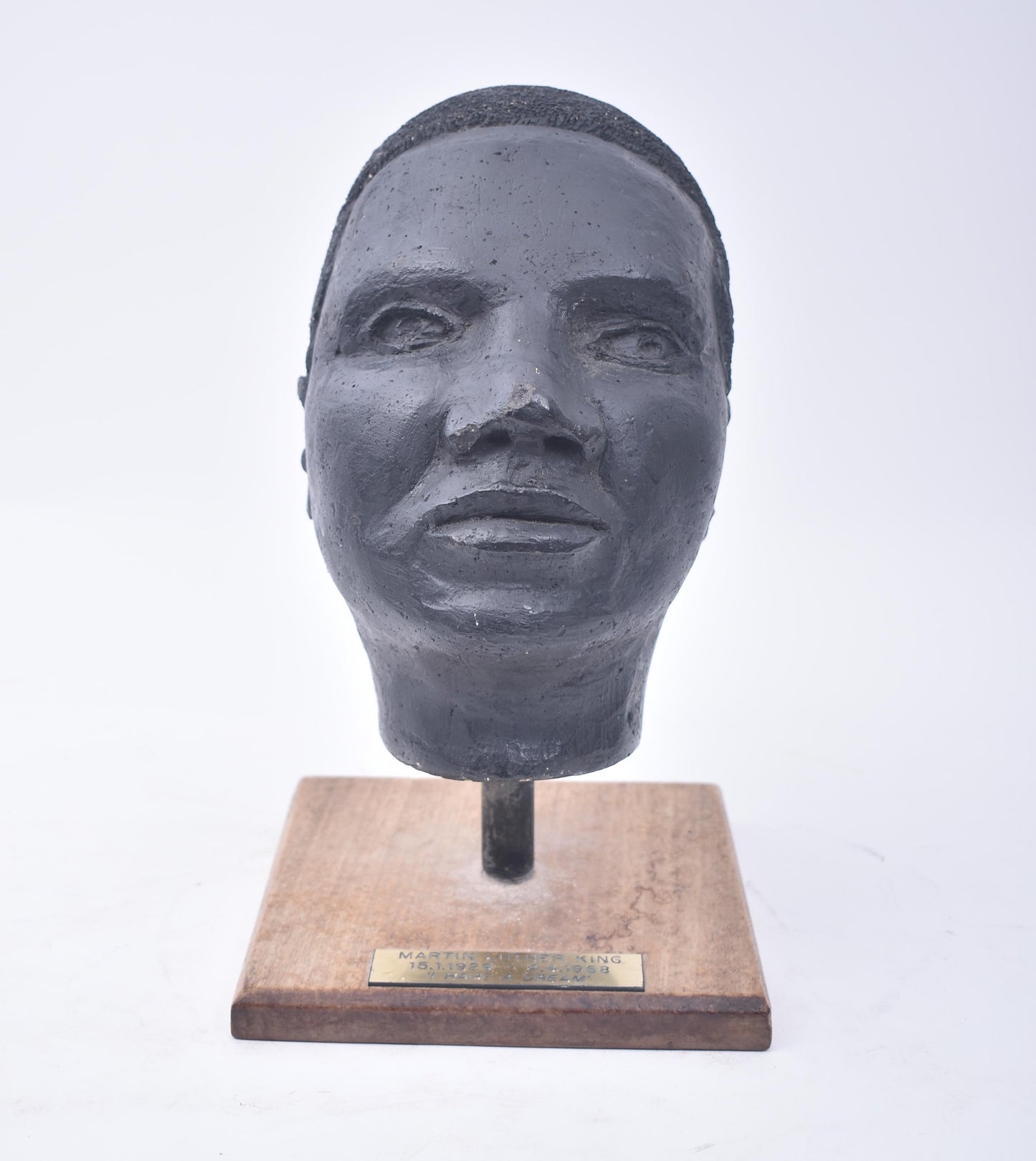 Hand sculptured bust of Martin Luther King