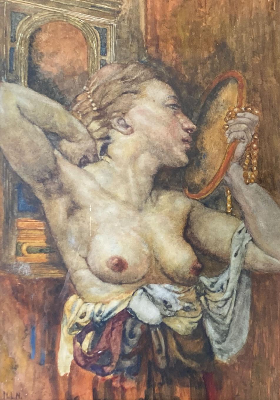 Noel Laura Nisbet - Girl admiring herself in a mirror