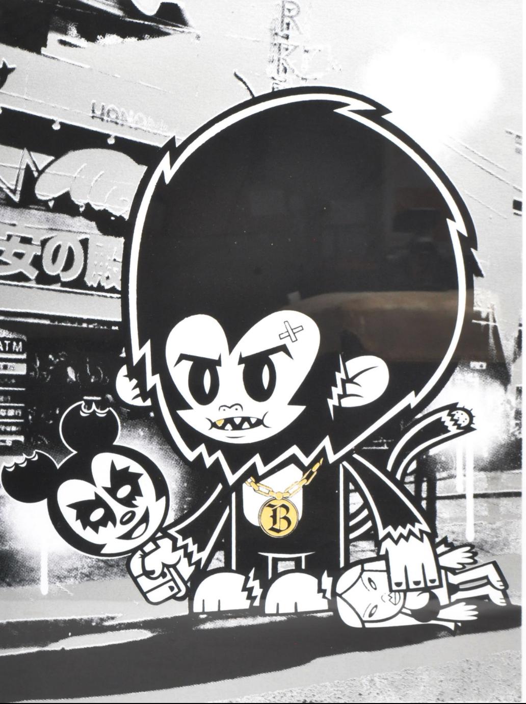 Blinky - Monkey. A limited edition signed print. 35/100
