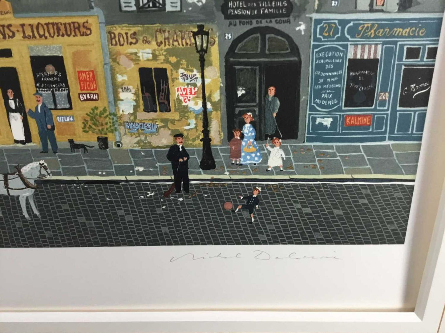 Michel Delacroix - Street Scene - Limited Edition Lithograph