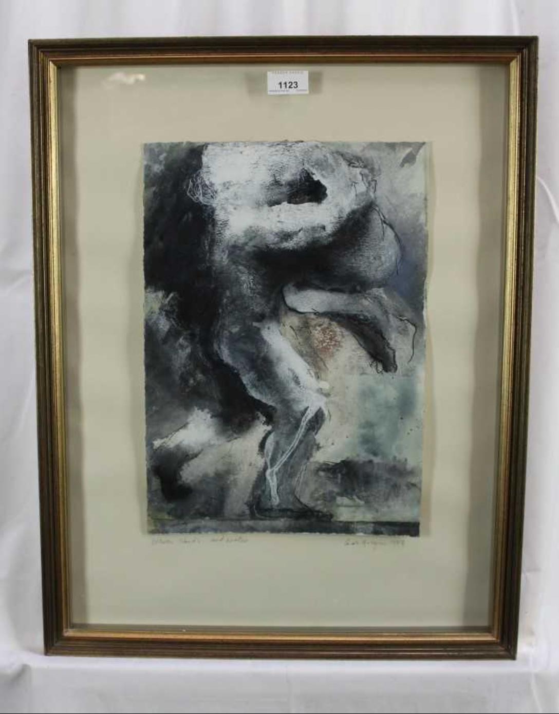 Carole Hodgson - Between Clouds and Water - Signed mixed media