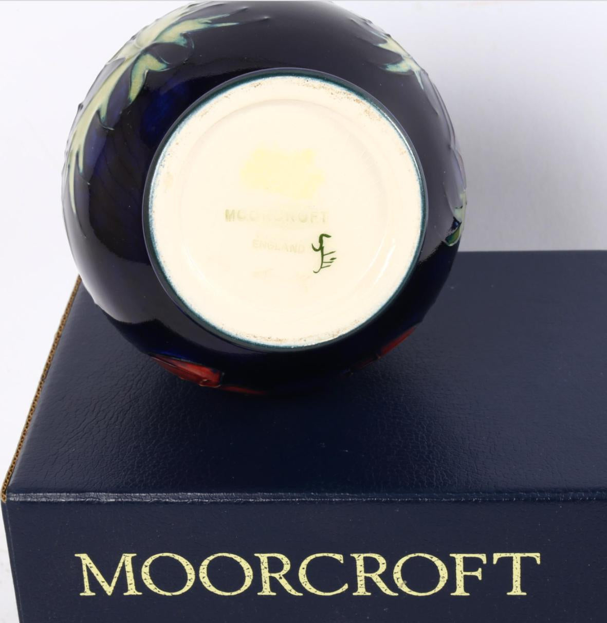 A Moorcroft Magnolia patterned vase