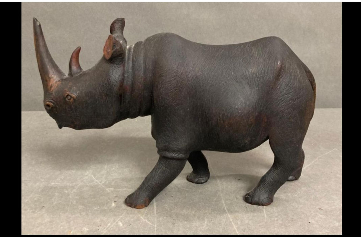 Wooden rhino