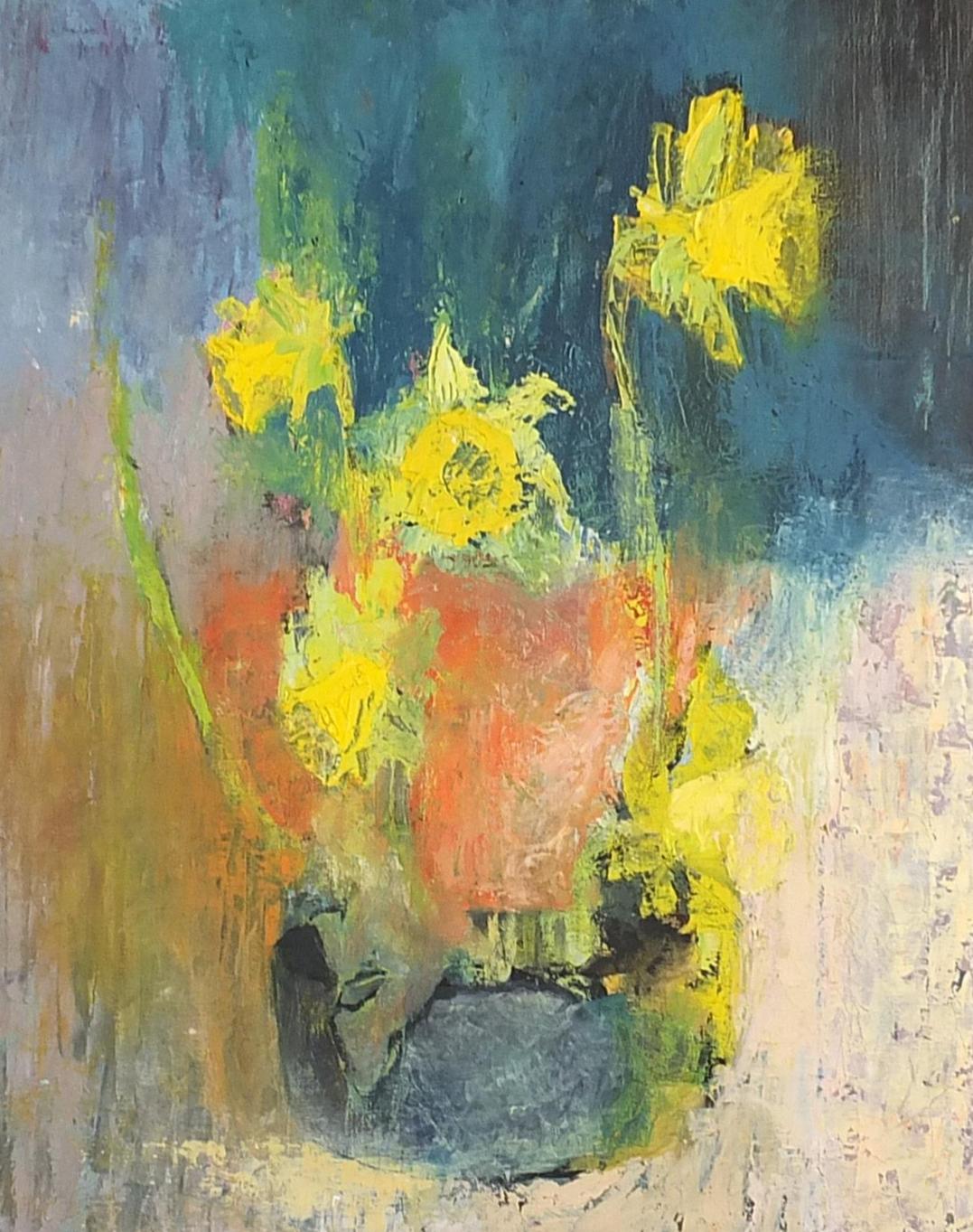 Cartledge - Still life daffodils in a vase