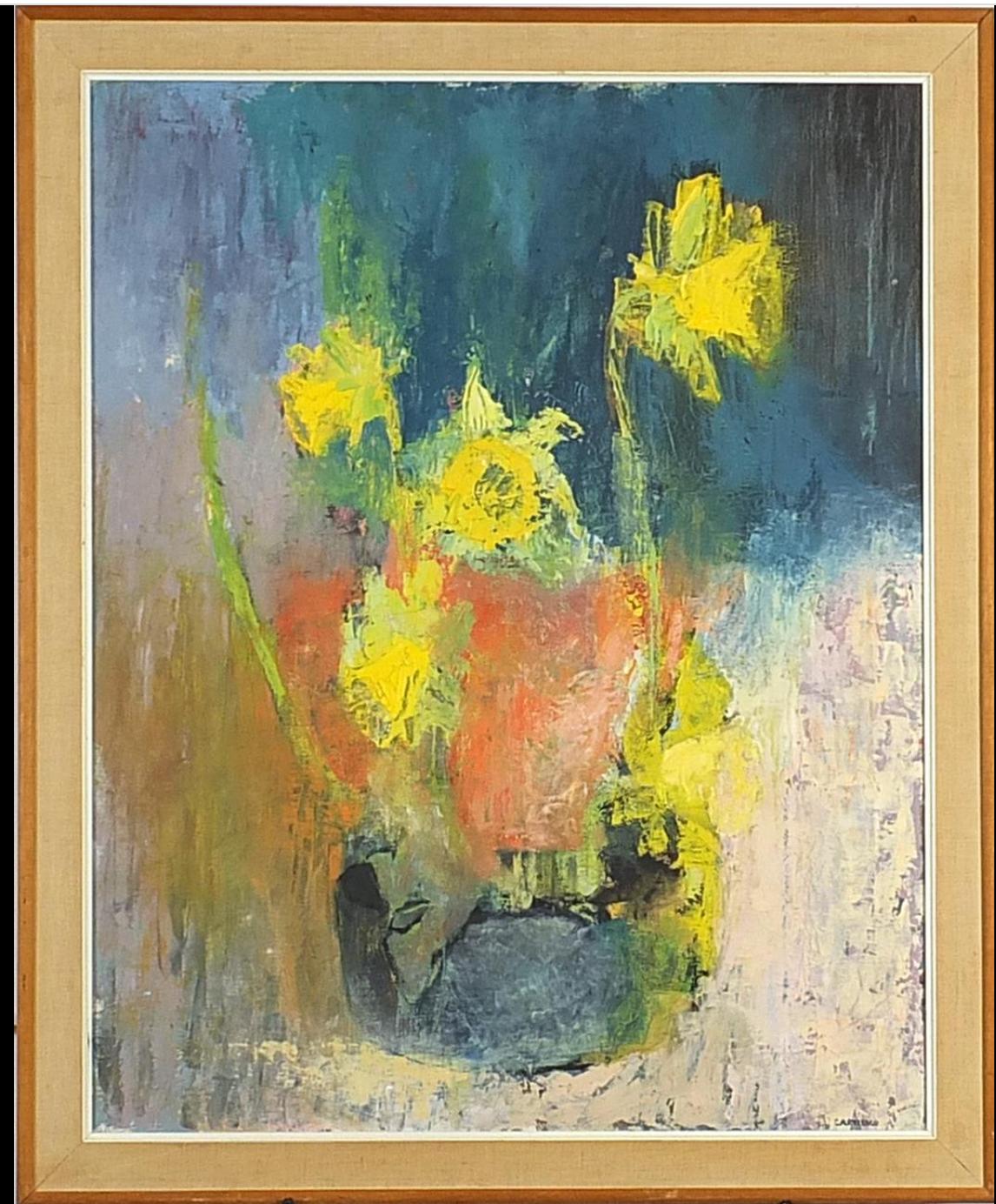 Cartledge - Still life daffodils in a vase