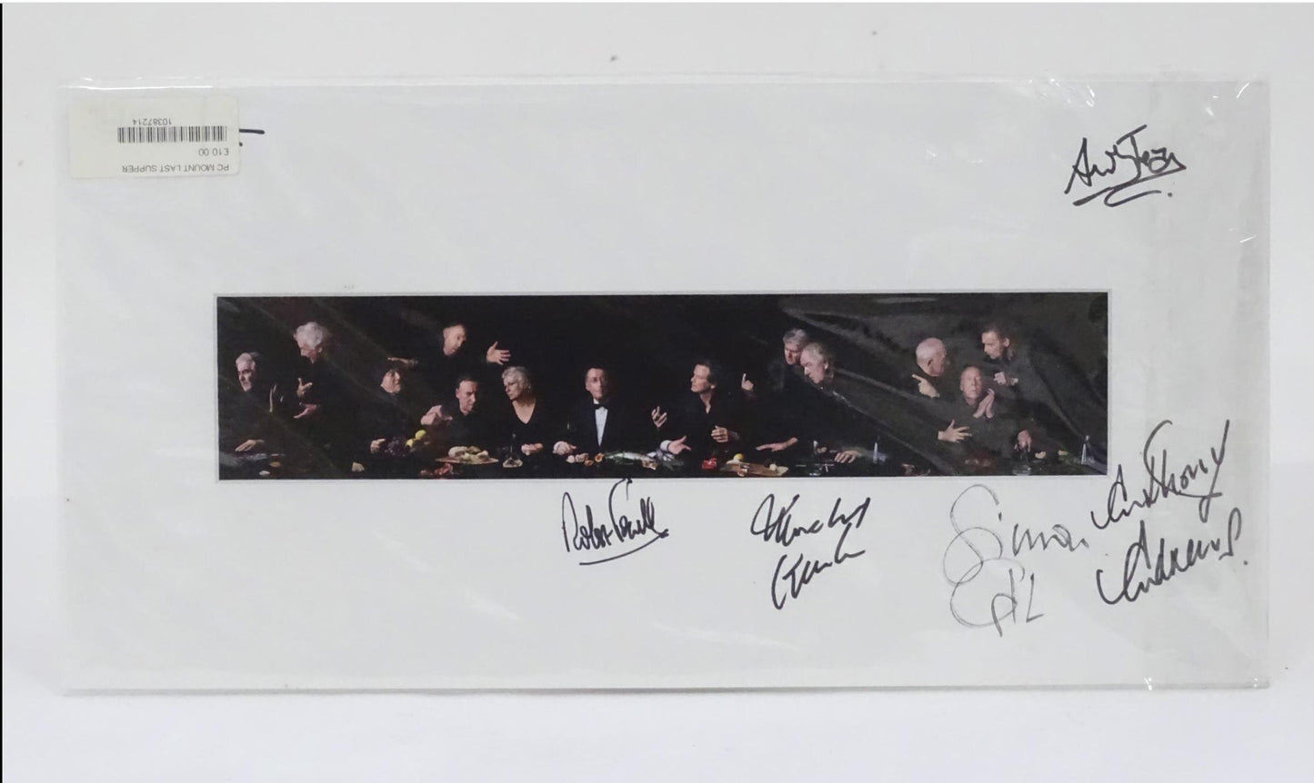 Promotional print from the play The Last Supper