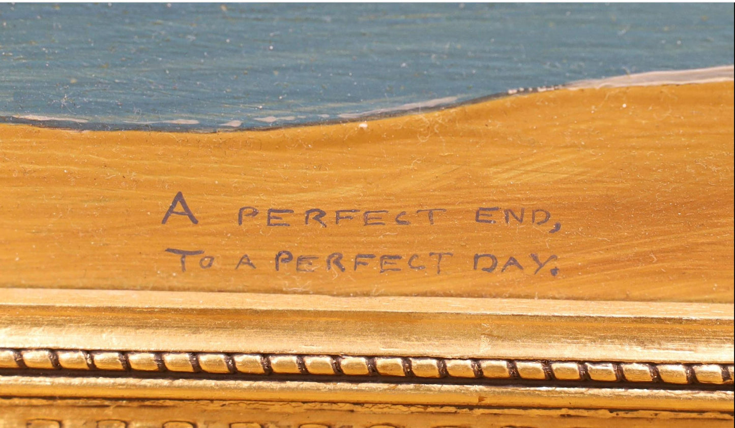 D.C Stocker - A Perfect End to a Perfect Day - Framed oil on board
