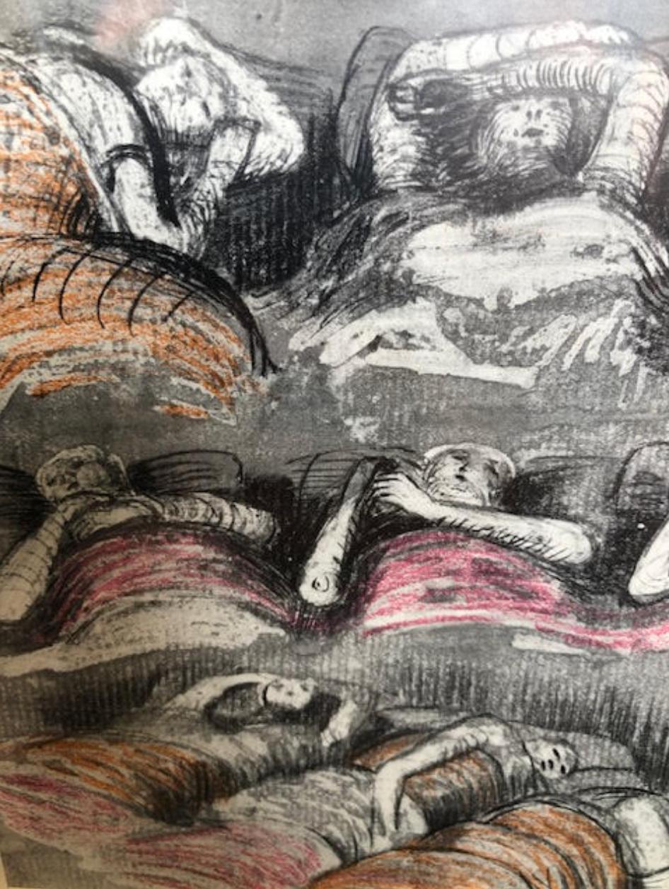 Henry Moore & Elizabeth Frink - 4 mounted prints