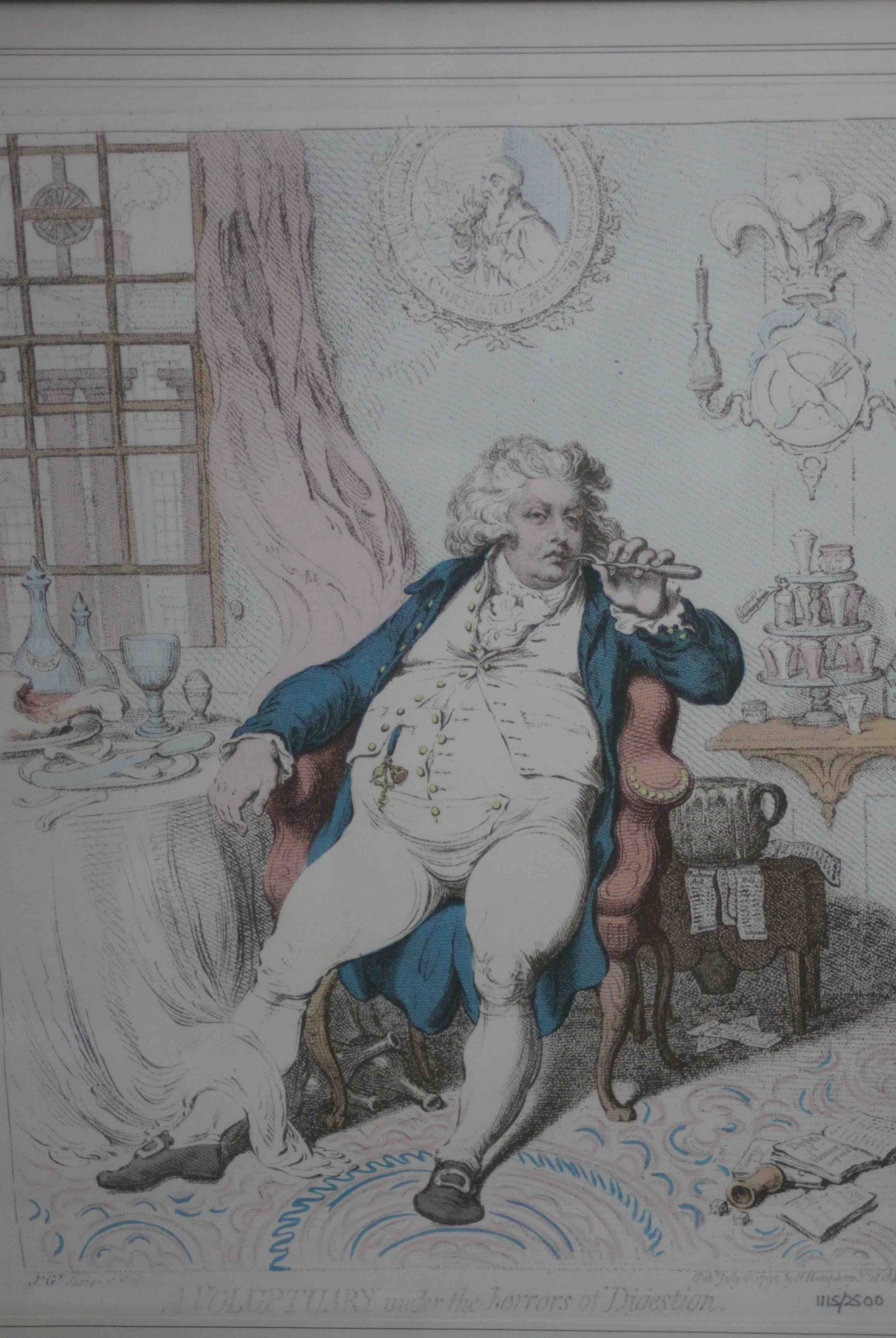 After Gillray - A Voluptuary Under The Horrors of Digestion