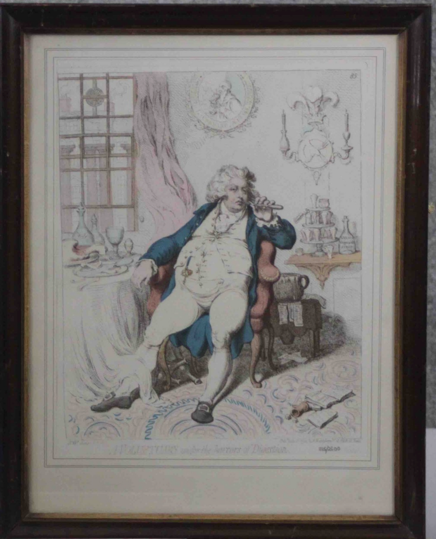 After Gillray - A Voluptuary Under The Horrors of Digestion