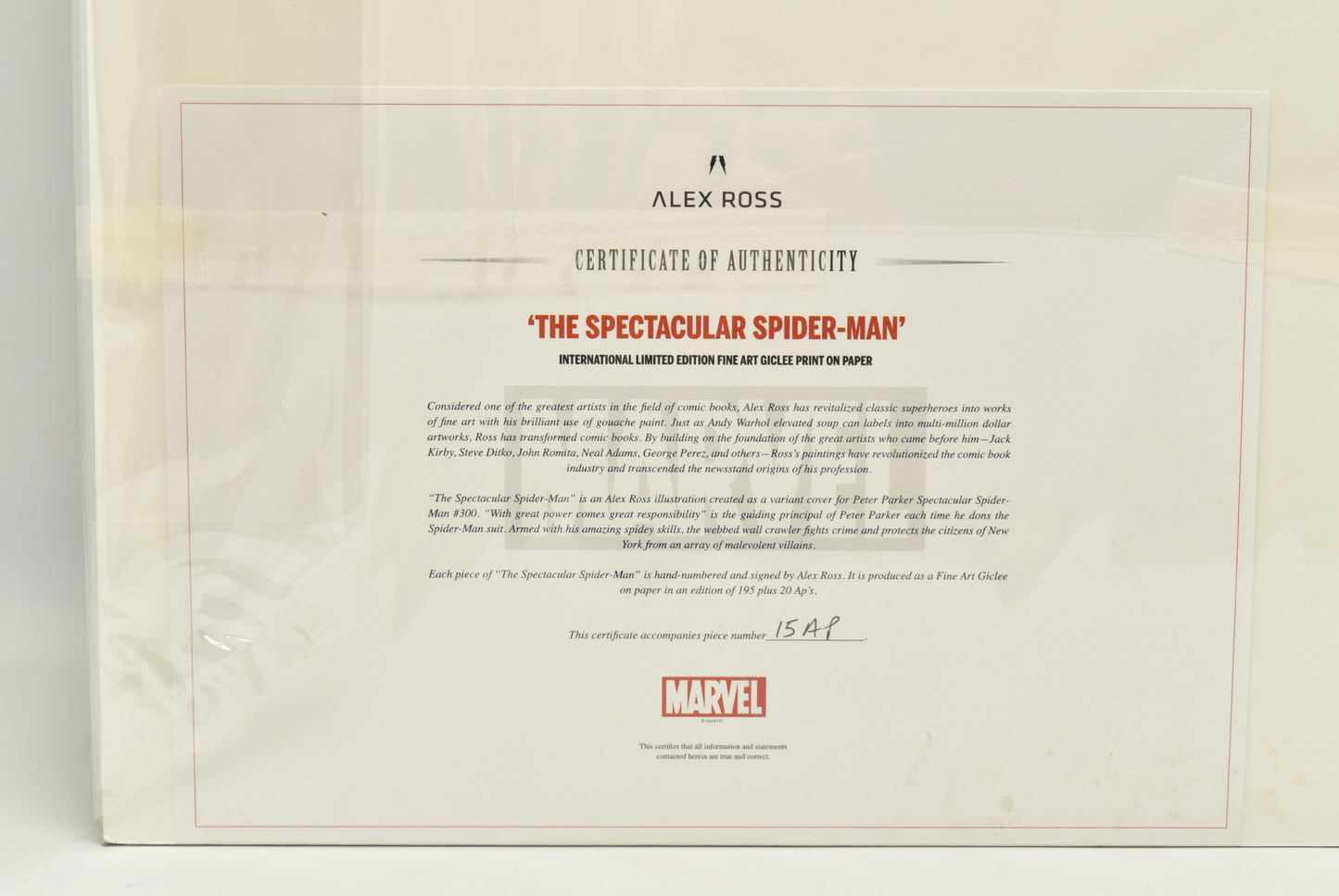 Alex Ross - Spectacular Spiderman