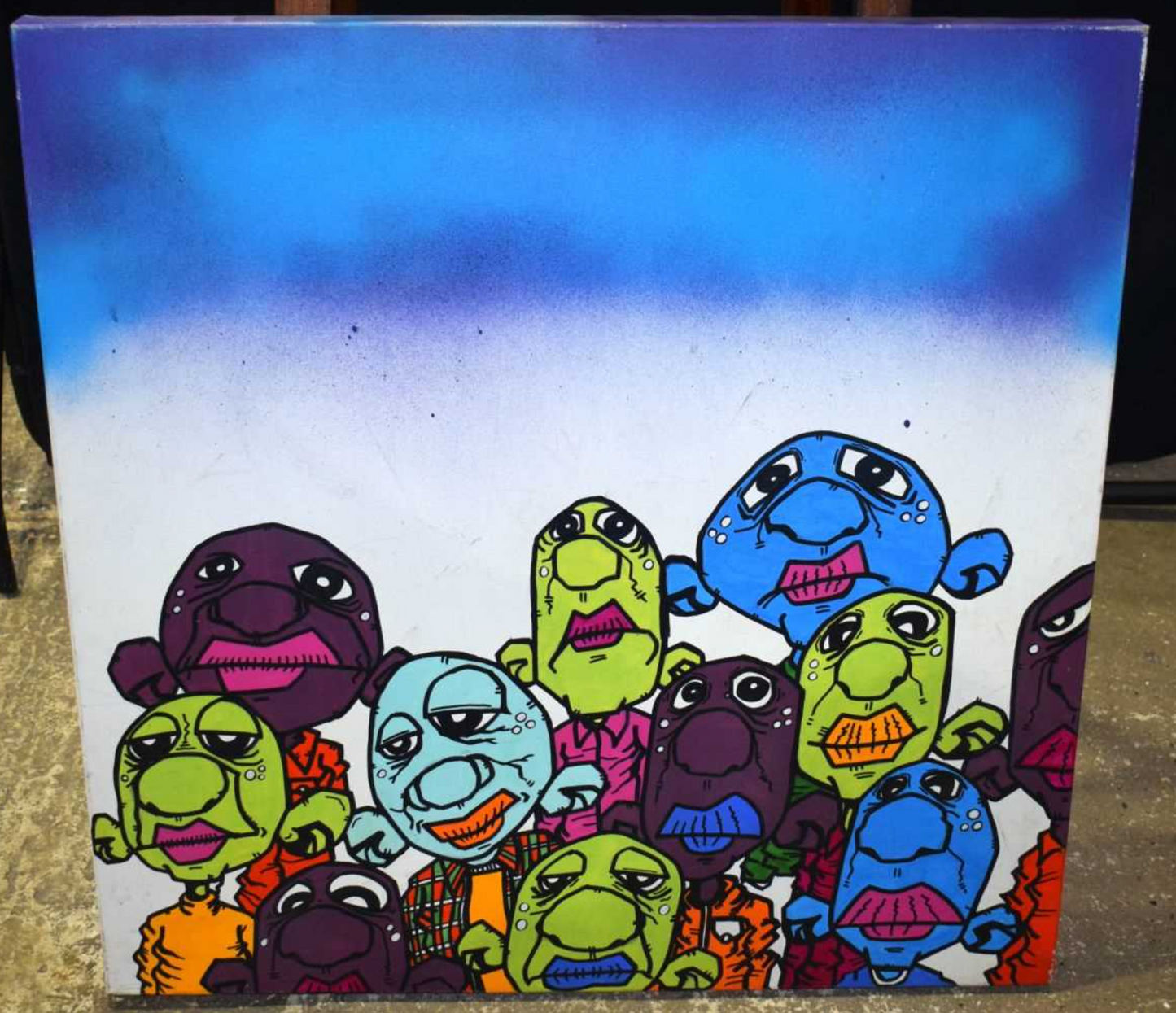 Drewbert street art canvas