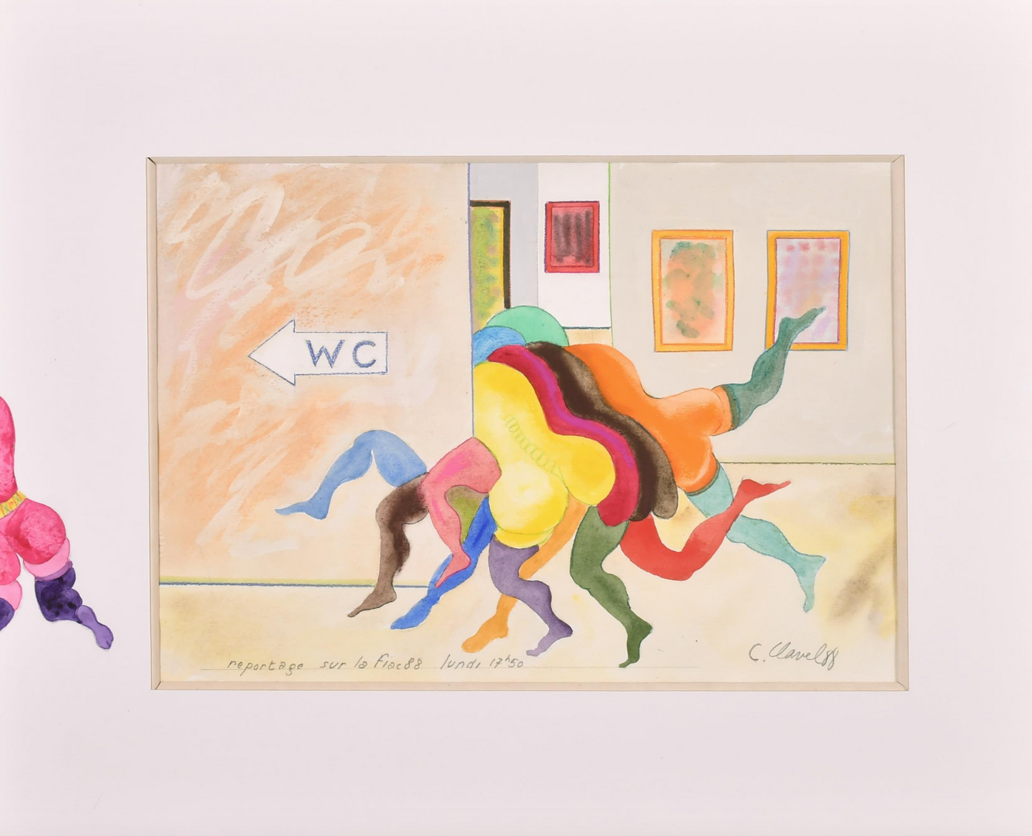 Claude Clavel - Reportage sur la Fiac 88