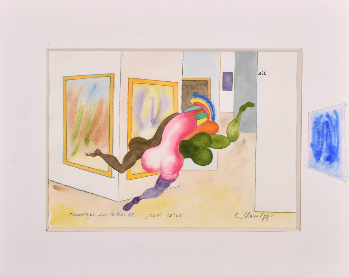 Claude Clavel - Reportage sur la Fiac 88