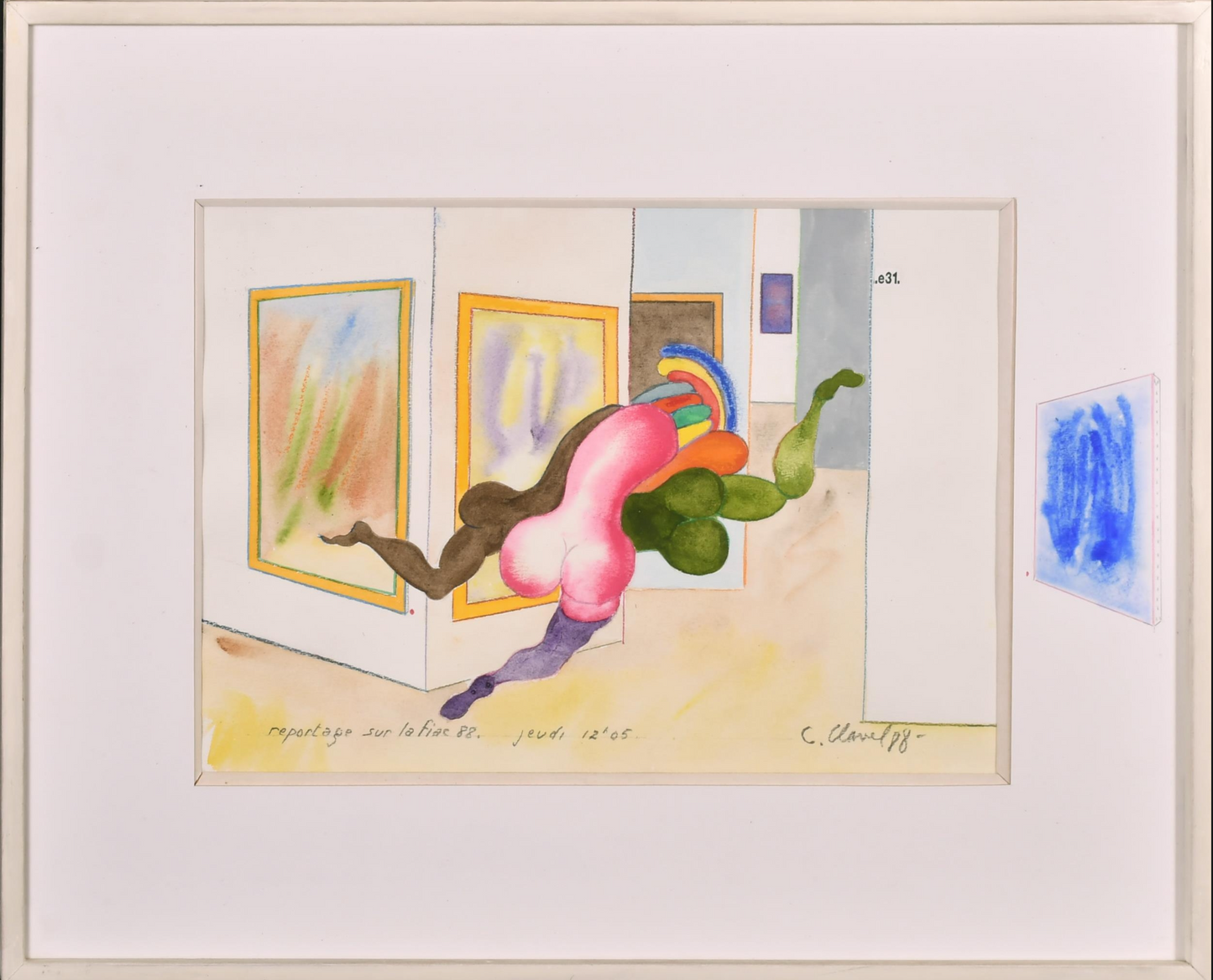 Claude Clavel - Reportage sur la Fiac 88