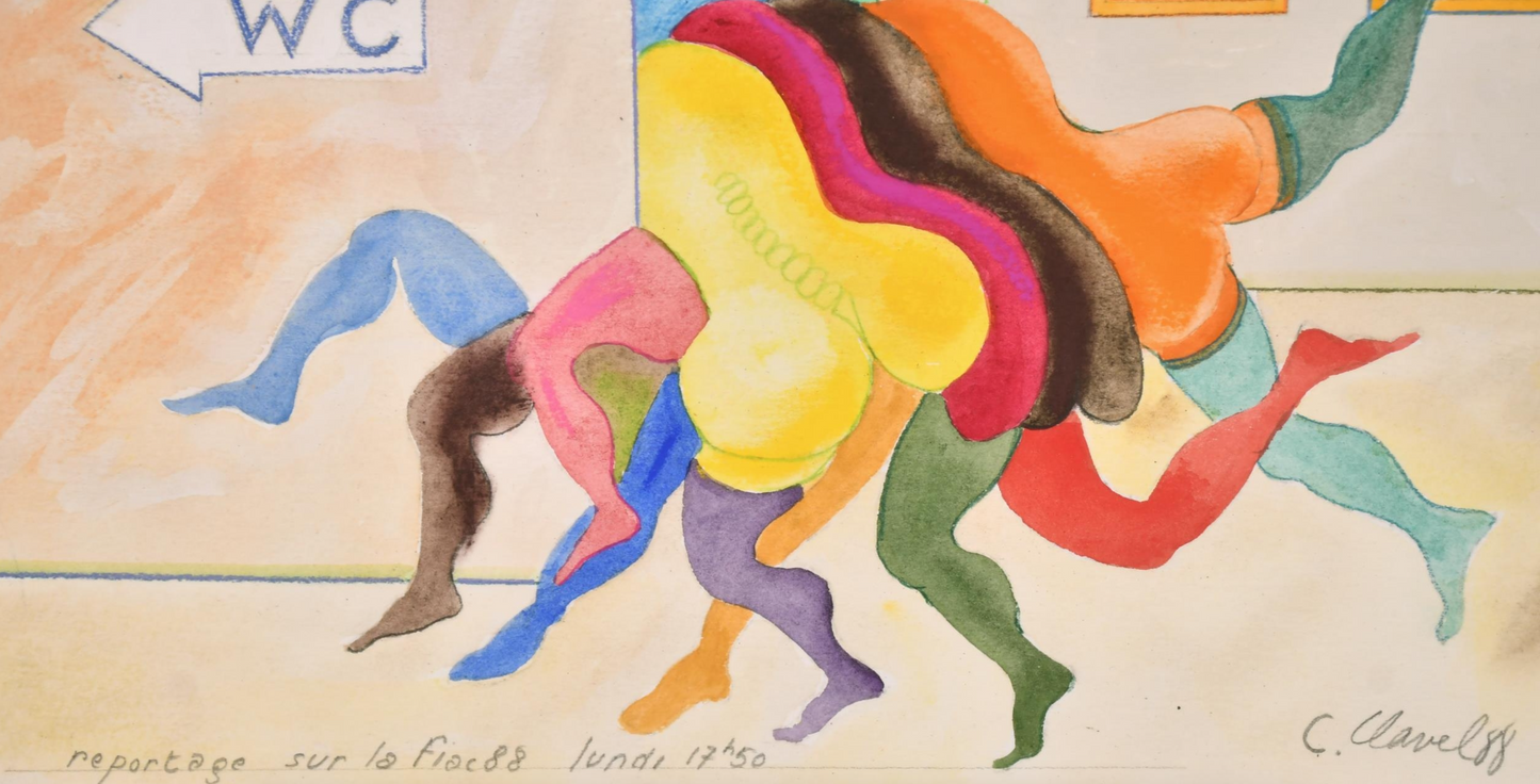 Claude Clavel - Reportage sur la Fiac 88