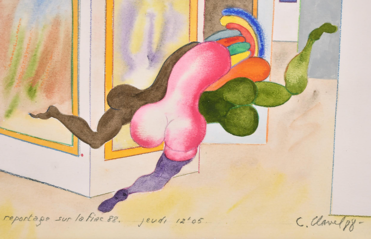 Claude Clavel - Reportage sur la Fiac 88