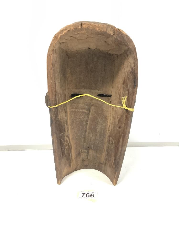 Carved wooden tribal mask