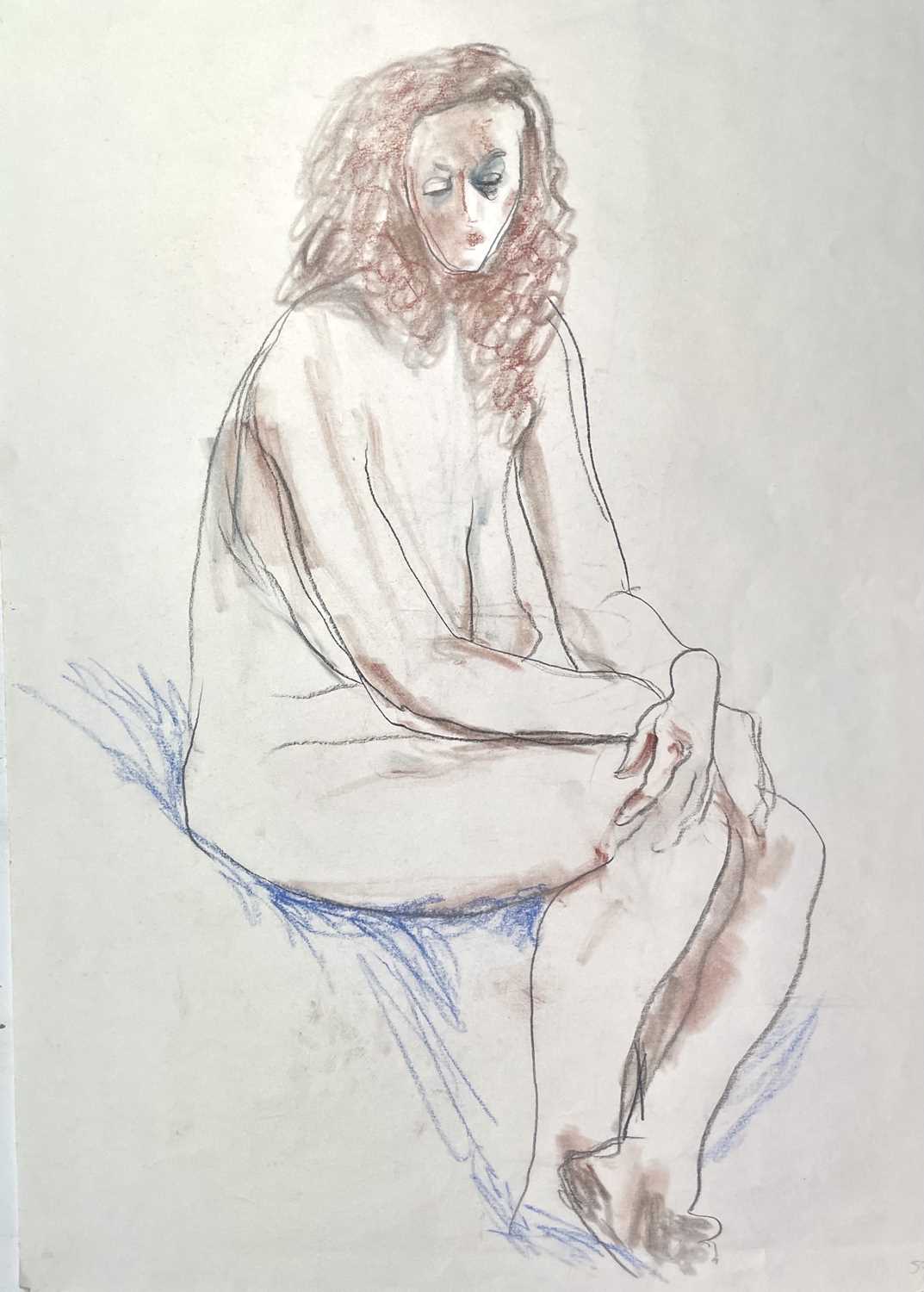 Henry Richard Bird - 5 drwaings tiltled Seated Standing Lying Nude