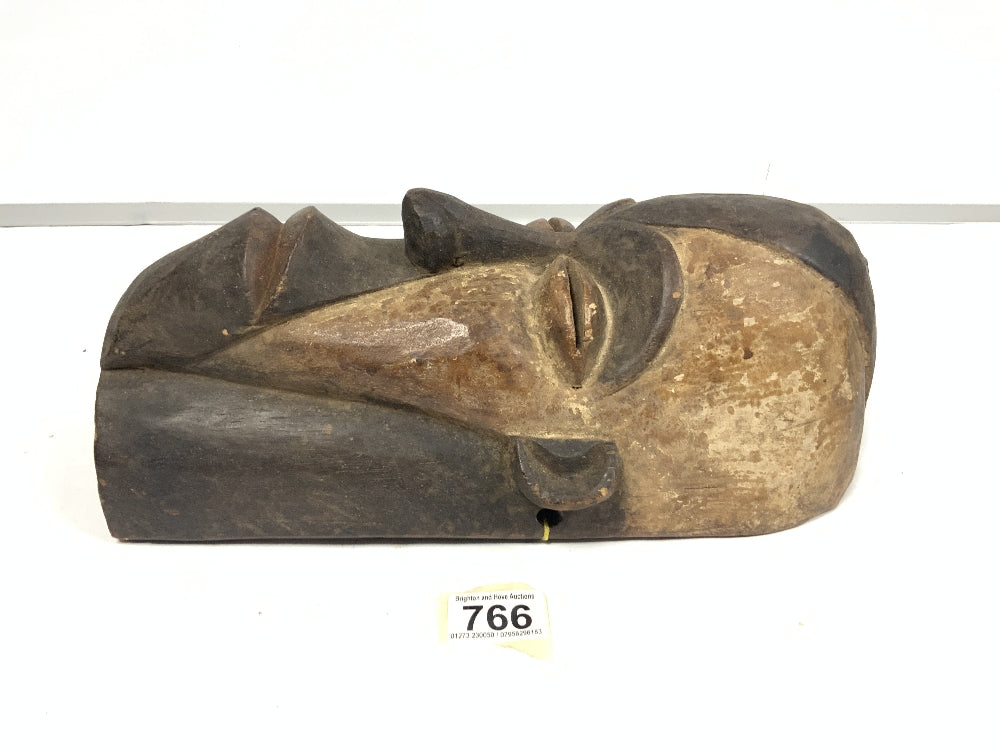 Carved wooden tribal mask