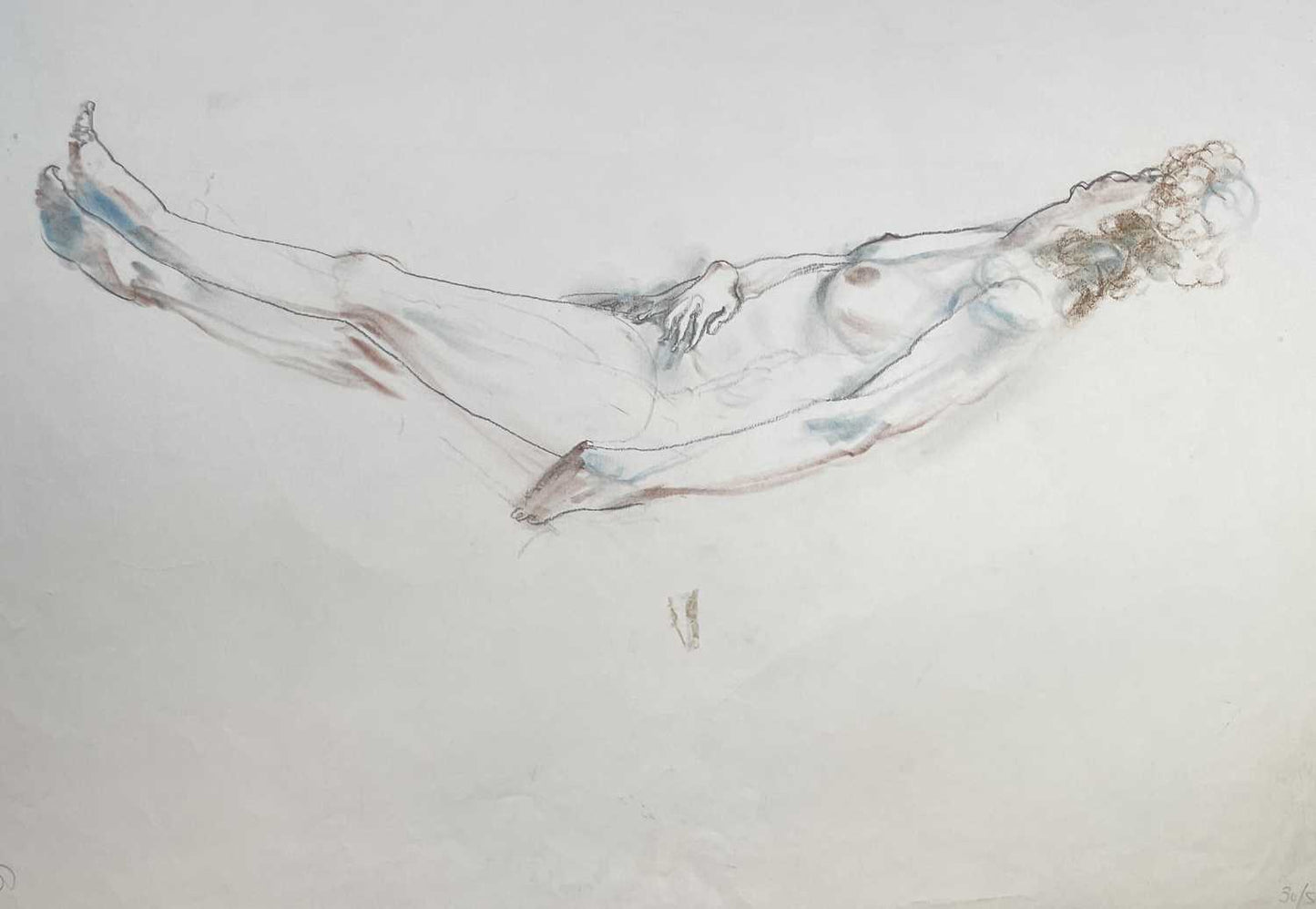 Henry Richard Bird - 5 drwaings tiltled Seated Standing Lying Nude