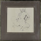 European School Pen and Ink- Study of Girl Washing