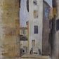 Original Watercolour - Continental Street Scene