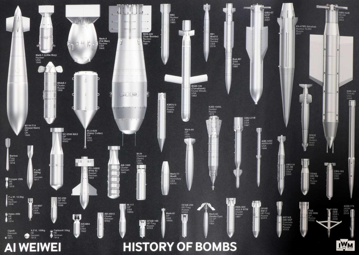 Ai WeiWei - History of Bombs - Limited edition poster