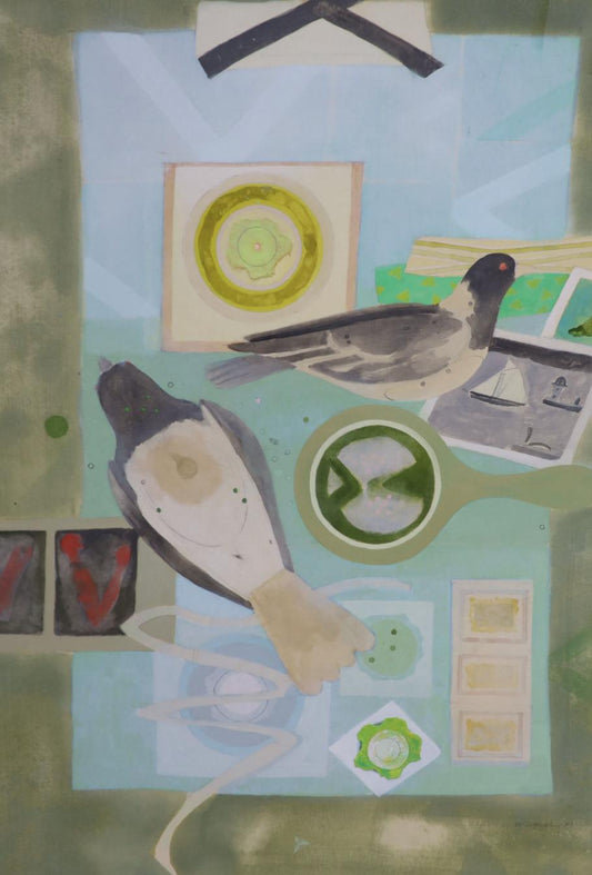 William Littlejohn - Decoys and Targets - Hand-signed original watercolour