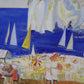 Huguette Ginet Lasnier - Study of a busy beach scene