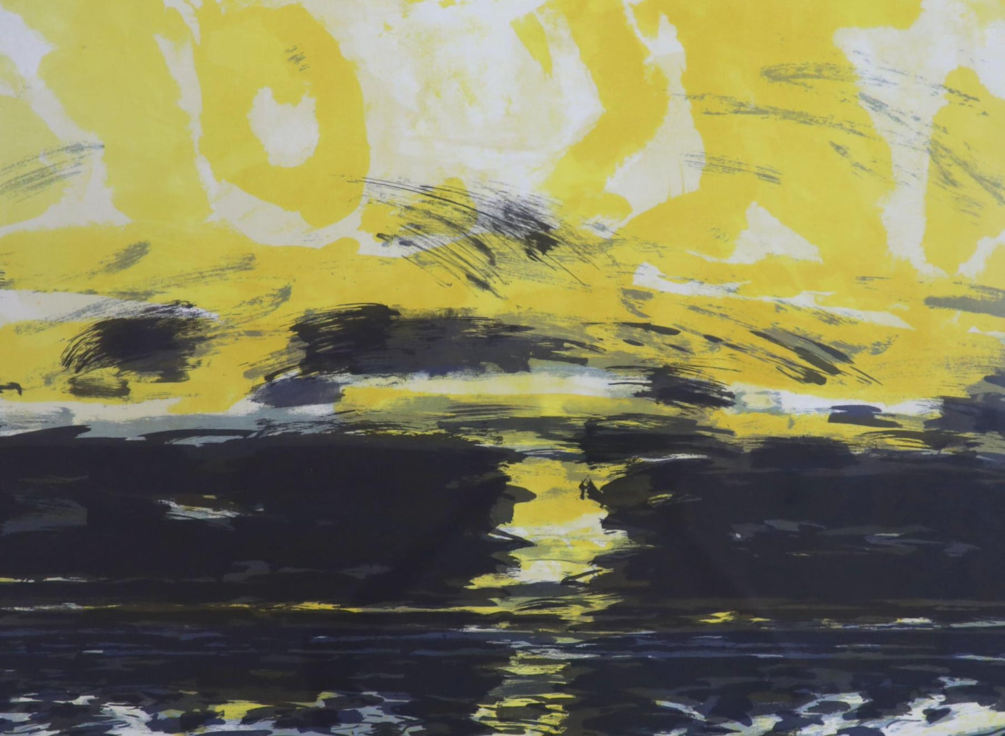 John Houston - Sunset over the sea, 1980