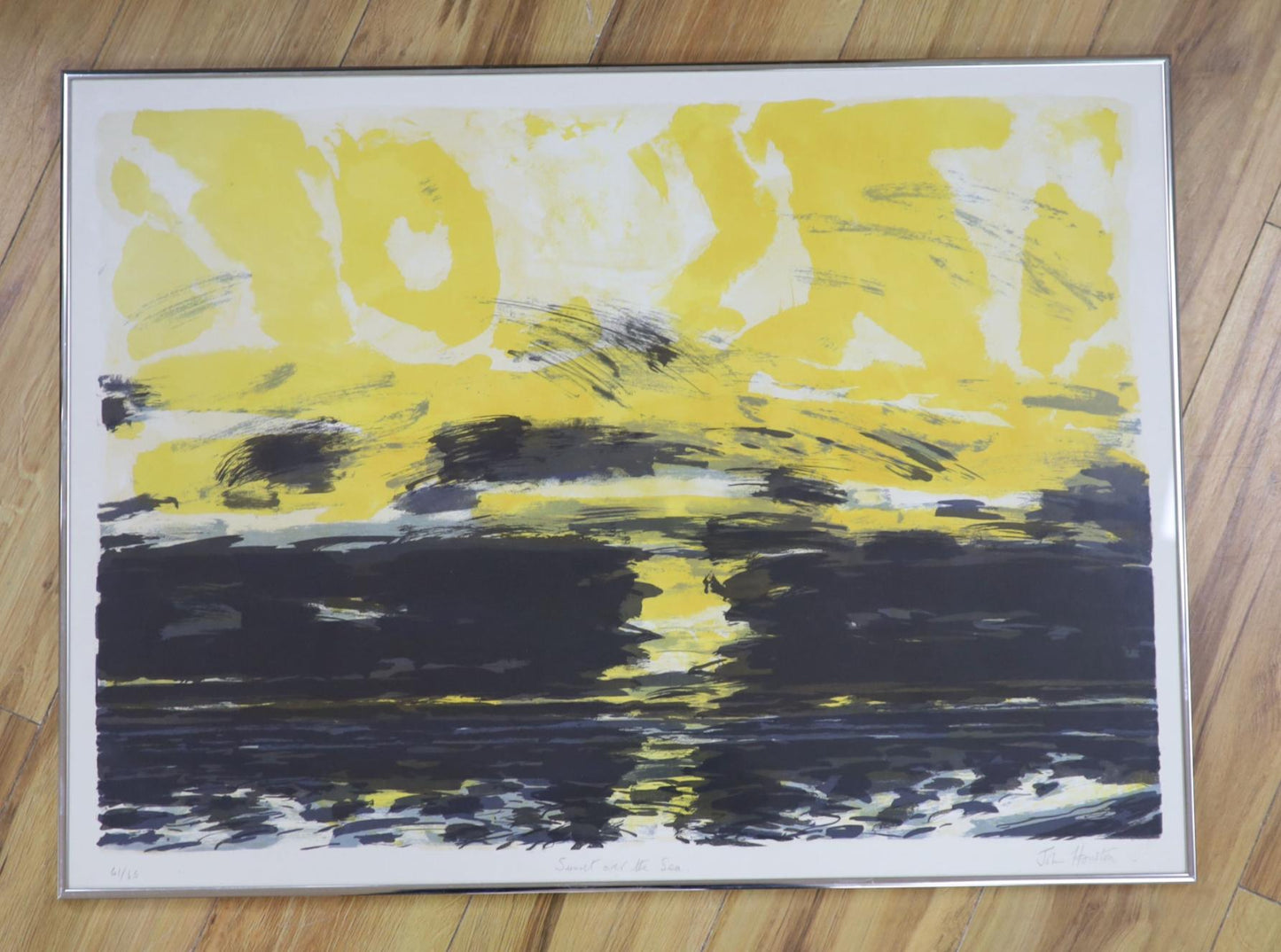 John Houston - Sunset over the sea, 1980