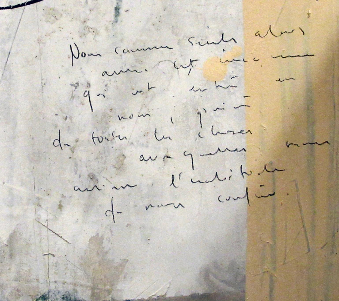 Malene Schjoll - Abstract study incorporating text