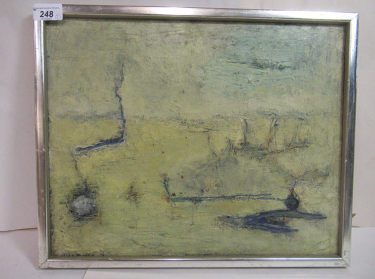 Herold G Kristensen - An abstract study in tones of green, 1968