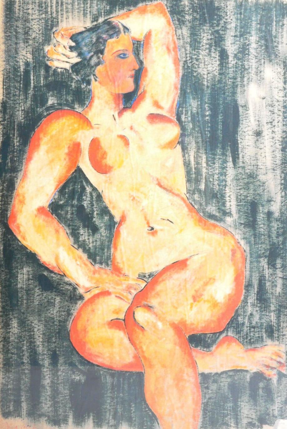 Renos Loizou - Reclining nude female - Rare artist proof