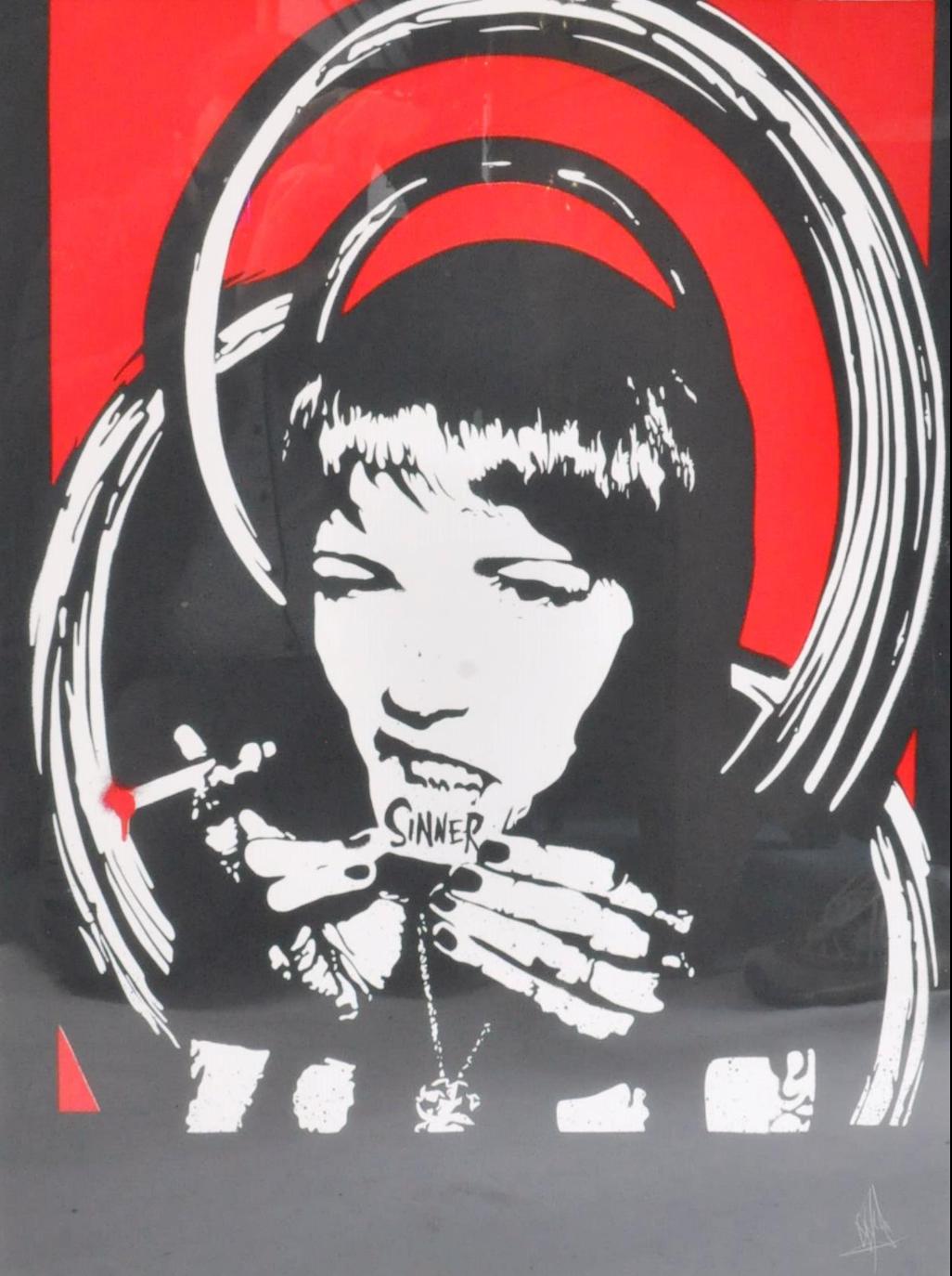 Eelus - Sinner. Signed by the artist and number 105/200