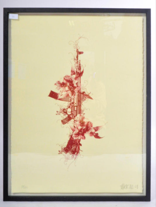 Merone - Untitled. Signed limited edition  framed print.