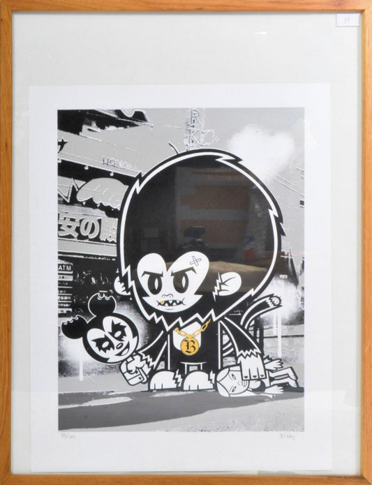 Blinky - Monkey. A limited edition signed print. 35/100