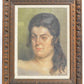 Barbara Mary "Miki" Hood. Watercolour portrait.