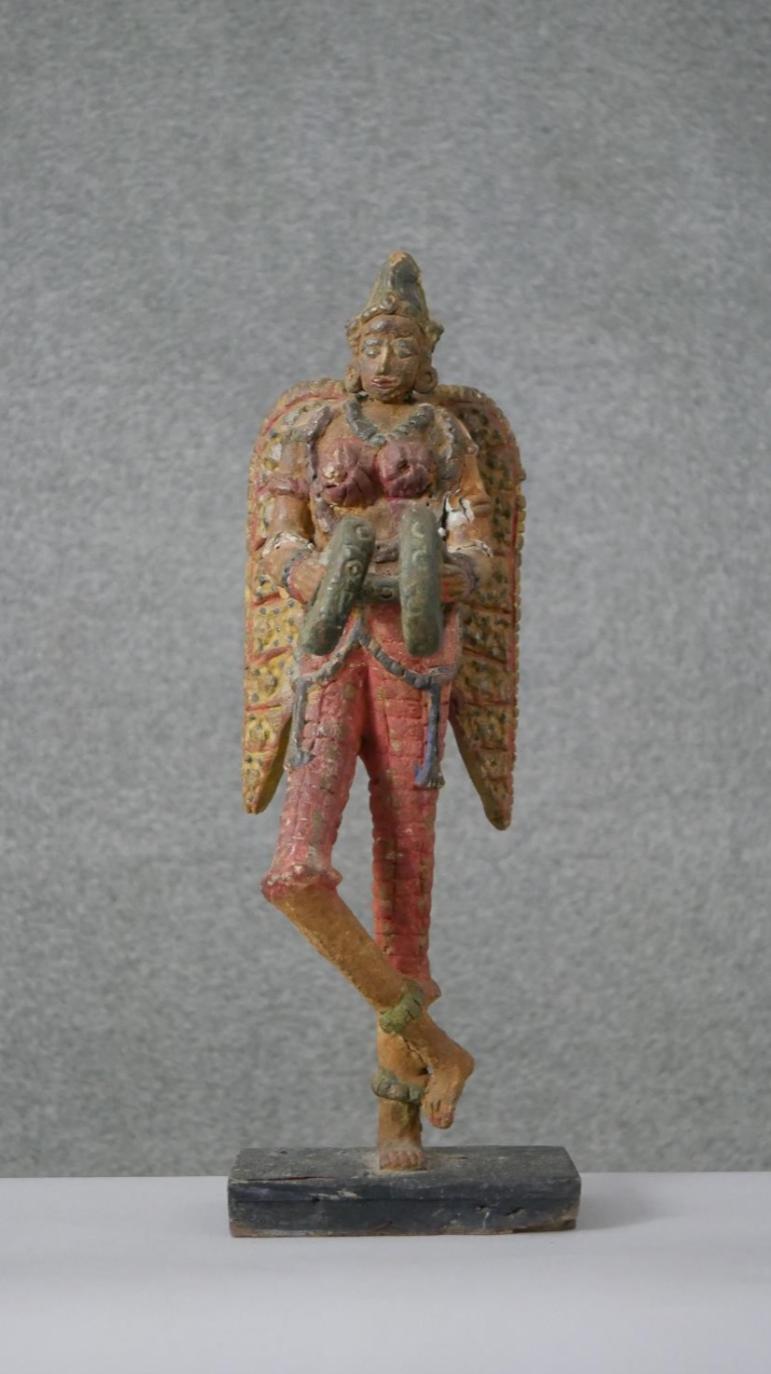 Vintage South American winged figure on base