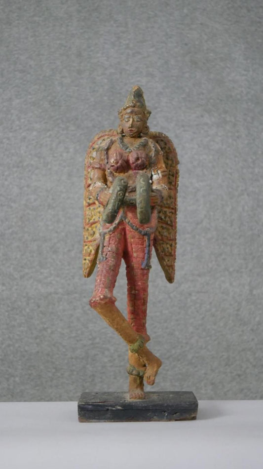 Vintage South American winged figure on base