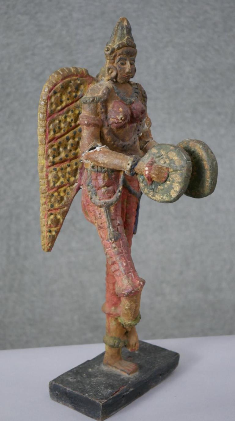 Vintage South American winged figure on base