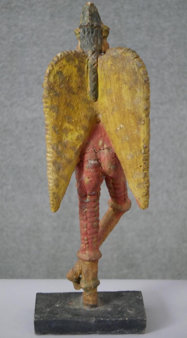 Vintage South American winged figure on base