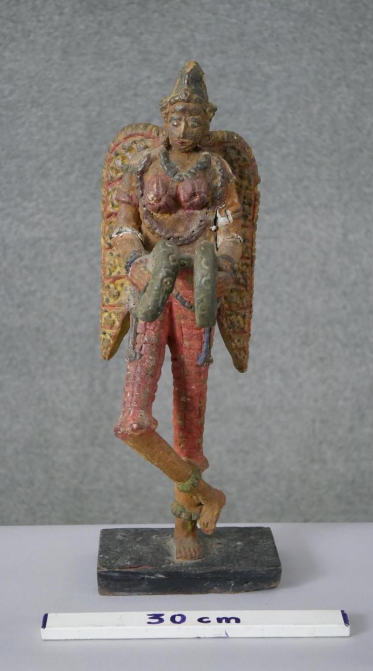 Vintage South American winged figure on base