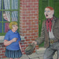 Gertrude Halsband - Street Singer - Original oil