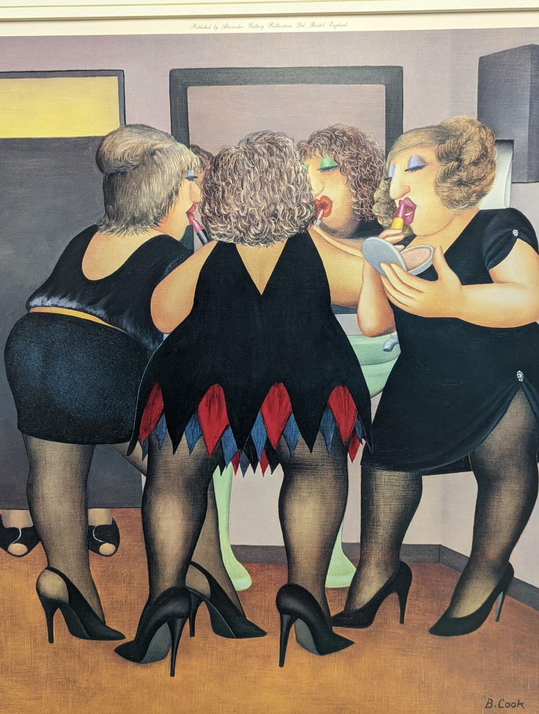 Beryl Cook - Getting Ready - A Signed Limited Edition Litho Print