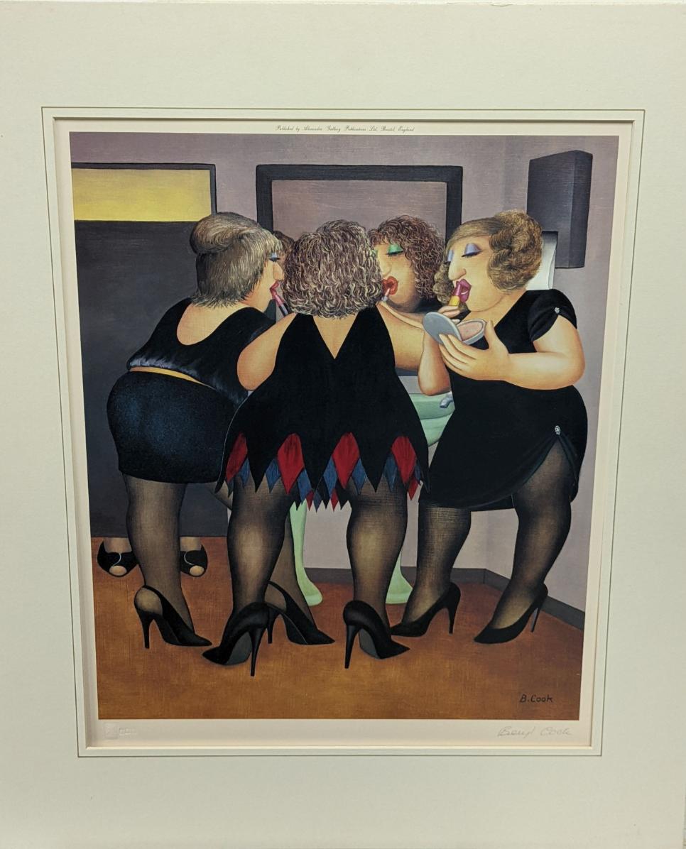 Beryl Cook - Getting Ready - A Signed Limited Edition Litho Print