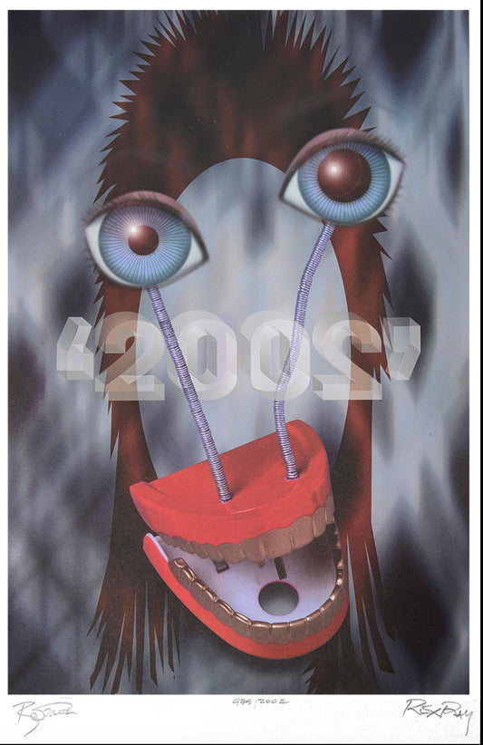 David Bowie and Rex Ray - Ziggy 2002 - Limited edition print signed by both.