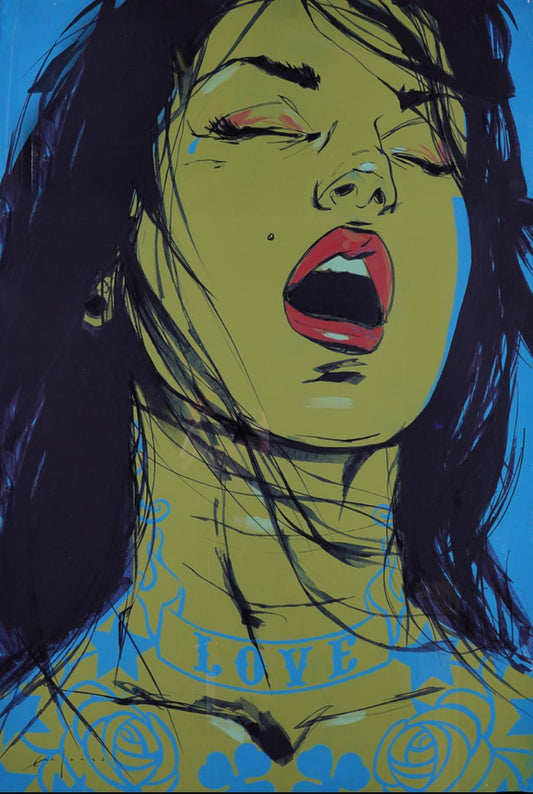 Erik Jones - Predator. Original acrylic on paper